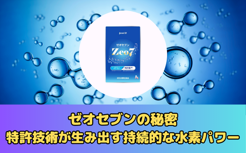 ゼオセブンの秘密：特許技術が生み出す持続的な水素パワー